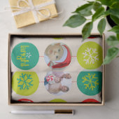 Kerst voeg je eigen foto's toe tissue papier (Geschenk)