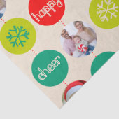 Kerst voeg je eigen foto's toe tissue papier (Detail)