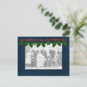 Kerst Voeg uw foto toe Lijst Briefkaart (Staand voorkant)