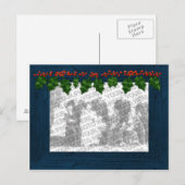 Kerst Voeg uw foto toe Lijst Briefkaart (Voorkant / Achterkant)