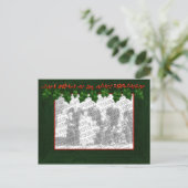 Kerst Voeg uw foto toe Lijst Briefkaart (Staand voorkant)