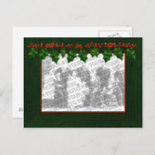 Kerst Voeg uw foto toe Lijst Briefkaart (Voorkant / Achterkant)