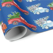 Kerst voertuigen inpakpapier (Rol Hoek)