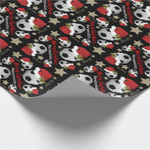 Kerst Voetbal All Star - Personaliseren Cadeaupapier (Hoek)