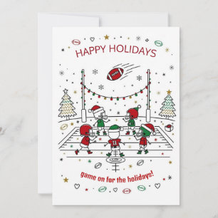 Kerst voetbal Bal Sinterklaas Hoed Wenskaarten Feestdagenkaart