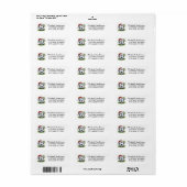 Kerst Voetbal Bal Sinterklaas Retouradres Etiket (Full Sheet)