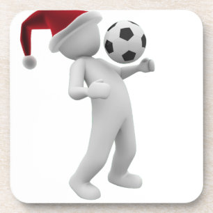 kerst voetbal bier onderzetter