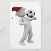 kerst voetbal briefpapier (Voorkant / Achterkant)