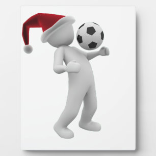 kerst voetbal fotoplaat