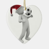 kerst voetbal keramisch ornament (Rechts)