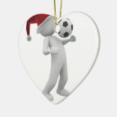 kerst voetbal keramisch ornament (Links)