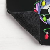 Kerst Voetbal Kerstmis Kerstboom Lights Voetbal Muismat (Hoek)