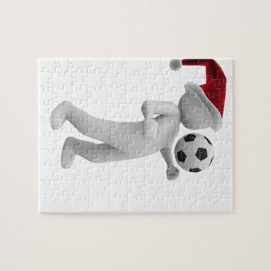 kerst voetbal legpuzzel (Horizontaal)