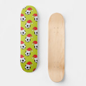 Kerst Voetbal met Santa Claus Pet Pattern Persoonlijk Skateboard (Voorkant)