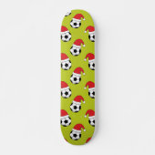 Kerst Voetbal met Santa Claus Pet Pattern Persoonlijk Skateboard (Voorkant)