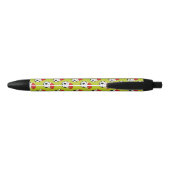 Kerst Voetbal met Santa Claus Pet Pattern Zwarte Inkt Pen (Achterkant)