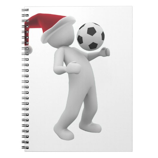 kerst voetbal notitieboek (Voorkant)