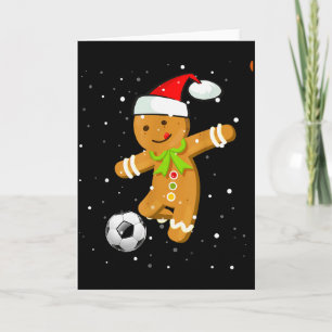 Kerst Voetbal Soccer Peperkoek Speler Kaart