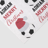 Kerst Voetbal Sport Football Aangepaste naam Tissuepapier (Detail)