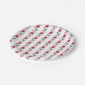 Kerst Voetbal Sport Football Vakantie Papieren Bordje (Gekanteld)