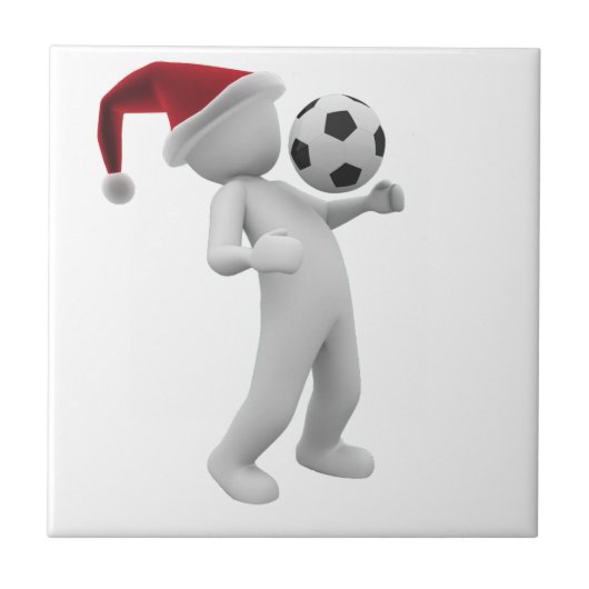 kerst voetbal tegeltje (Voorkant)