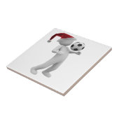 kerst voetbal tegeltje (Zijkant)