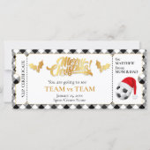Kerst Voetbal Ticket, Verrassingscadeaubon (Voorkant)