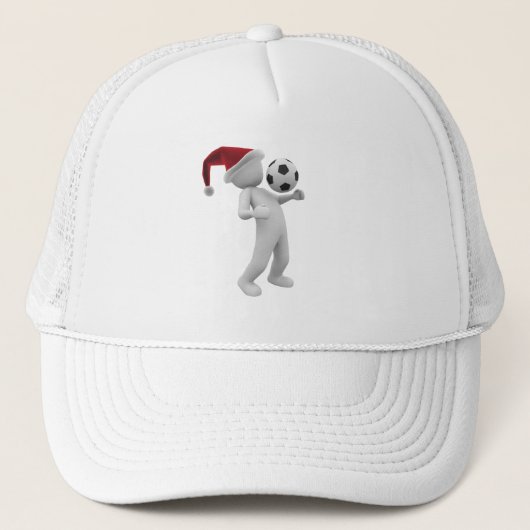 kerst voetbal trucker pet (Voorkant)