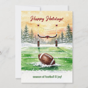 Kerst Voetbal Vakantie Wenskaarten Feestdagenkaart