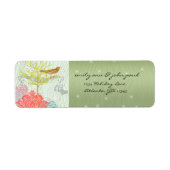 Kerst Vogel Retouradres Labels (Voorkant)