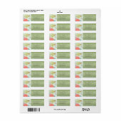 Kerst Vogel Retouradres Labels (Full Sheet)