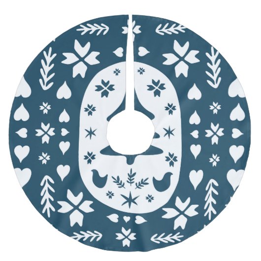 Kerst Volkskunst: Scandinavische Doodle. Kerstboom Rok (Voorkant)