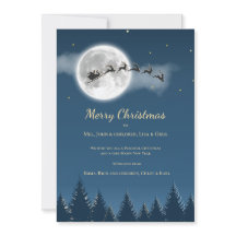 Kerst Volle Maan Wenskaart