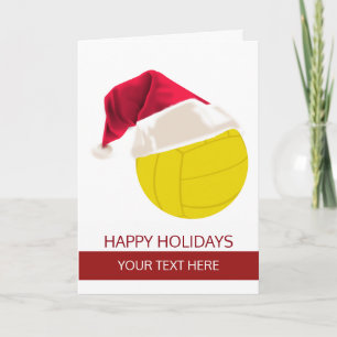 Kerst volleybal Bal Kerstman Hoed Kaarten