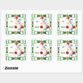 Kerst Volleybal Gift Label (Vel)