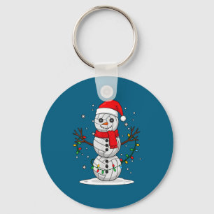 Kerst Volleybal Sneeuwman Kerstman Muts Grappig Va Sleutelhanger