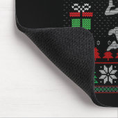 Kerst Volleybal Speler Xmas Sport Liefhebber Lelij Muismat (Hoek)