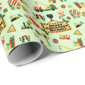 Kerst voor bouwkundig personeel op maat cadeaupapier (Rol Hoek)