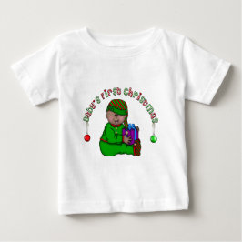 Kerst voor de baby Elf voor de eerste kerst van de
