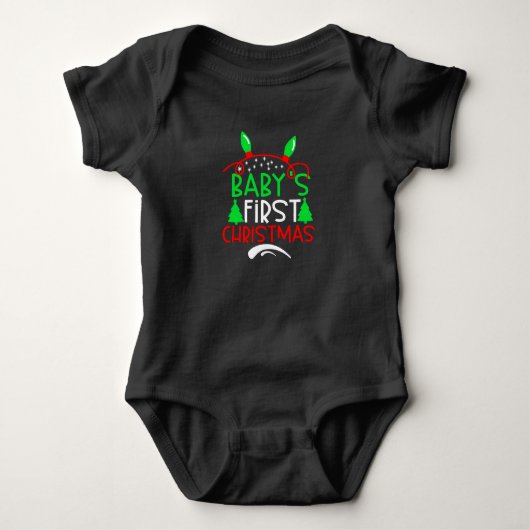 Kerst voor de baby Xmas Cute Romper (Voorkant)
