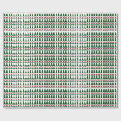 Kerst voor de bierovers cadeaupapier (Vlak)