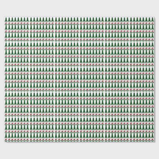 Kerst voor de bierovers cadeaupapier (Vlak)