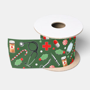 Kerst voor dokter of verpleegster satijnen lint