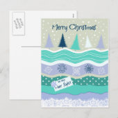 Kerst voor Hair Stylist Snowflakes Scrapbooking Feestdagenkaart (Voorkant / Achterkant)