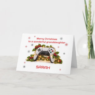 Kerst Voor Kleinzoon Game Controller Feestdagen Kaart