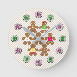 Kerst- voor ontbijtkoeken ronde klok