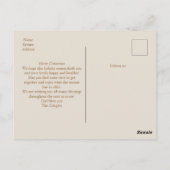 Kerst voor sierdoeleinden briefkaart (Achterkant)