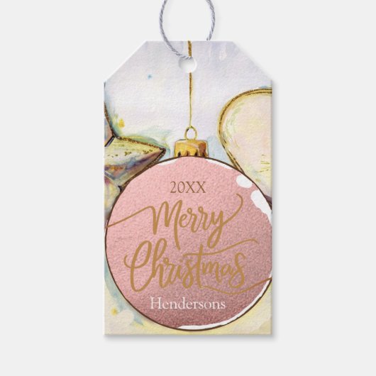 Kerst voor sierdoeleinden cadeaulabel (Voorkant)