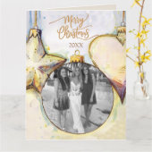 Kerst voor sierdoeleinden kaart (Gele Bloem)