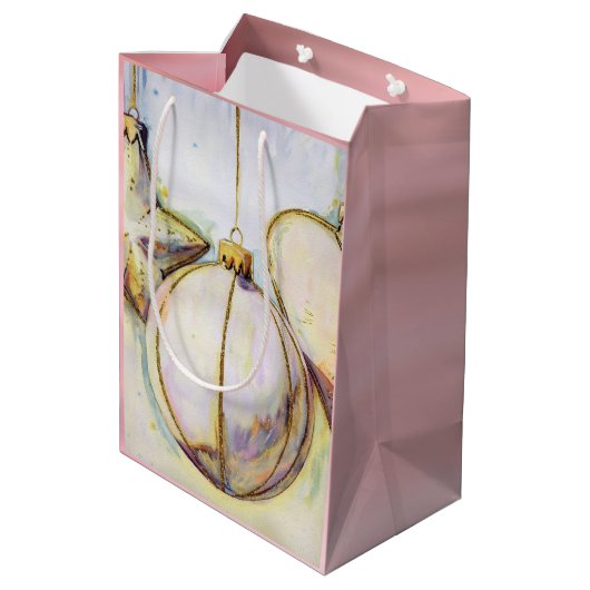 Kerst voor sierdoeleinden medium cadeauzakje (Achterkant Gekanteld)